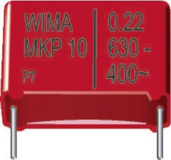 MKP1G031004D00KSSD-1, Wima MKP1G031004D00KSSD 1 St. MKP-Folienkondensator radial bedrahtet  0.1 µF 400 V/DC 10 % 15 mm (L x B x H) 18 x 7 x 14