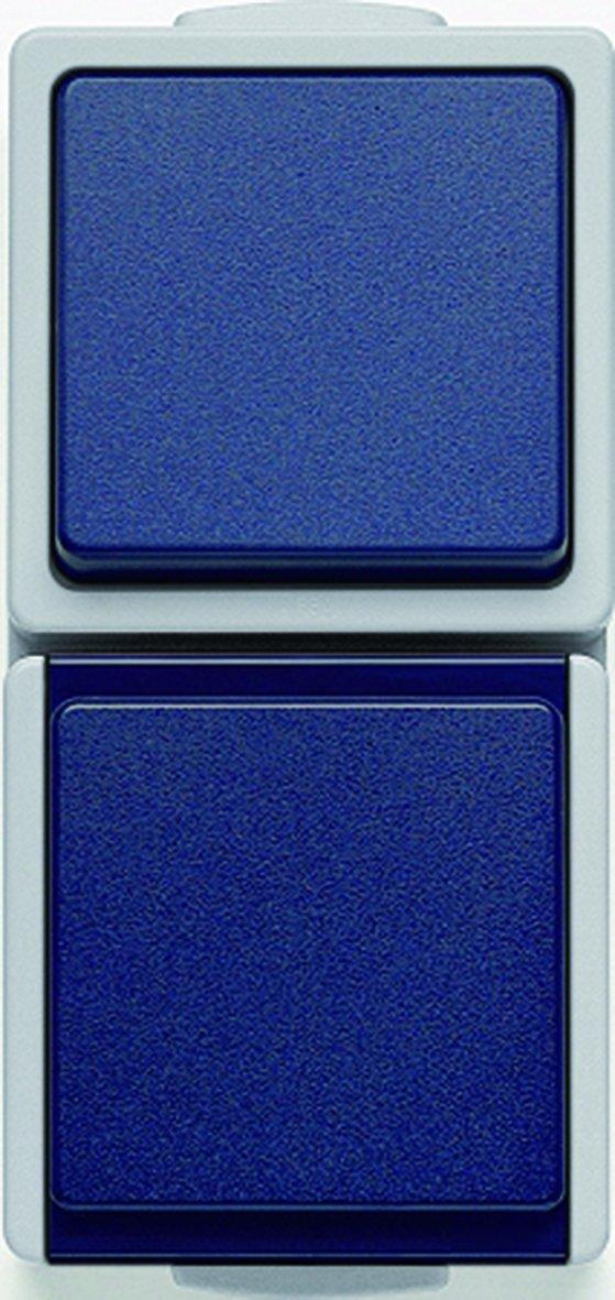 HFRKOMBSTDWSAUS IP54, Kombination senkrecht Steckdose/Aus-/Wechselschalter