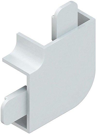 HFW2030.3, Vertikaleck 90°, mit Laschen, 18x30 mm, reinweiß