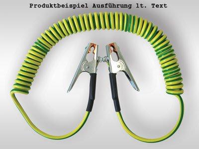 41100POTIFLEX/EZ/KS, GIFAS Erdungs-Spiralleitung1 x 10,0 qmm flexibel,Farbe: grün-gelbAusführung:Wendellänge: ca.  600 mmausgezogene Länge: ca. 5000 mmmontiert mit:-1 Erdu
