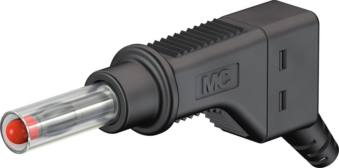 XZGL-425, 4 mm stapelbarer Stecker schwarz