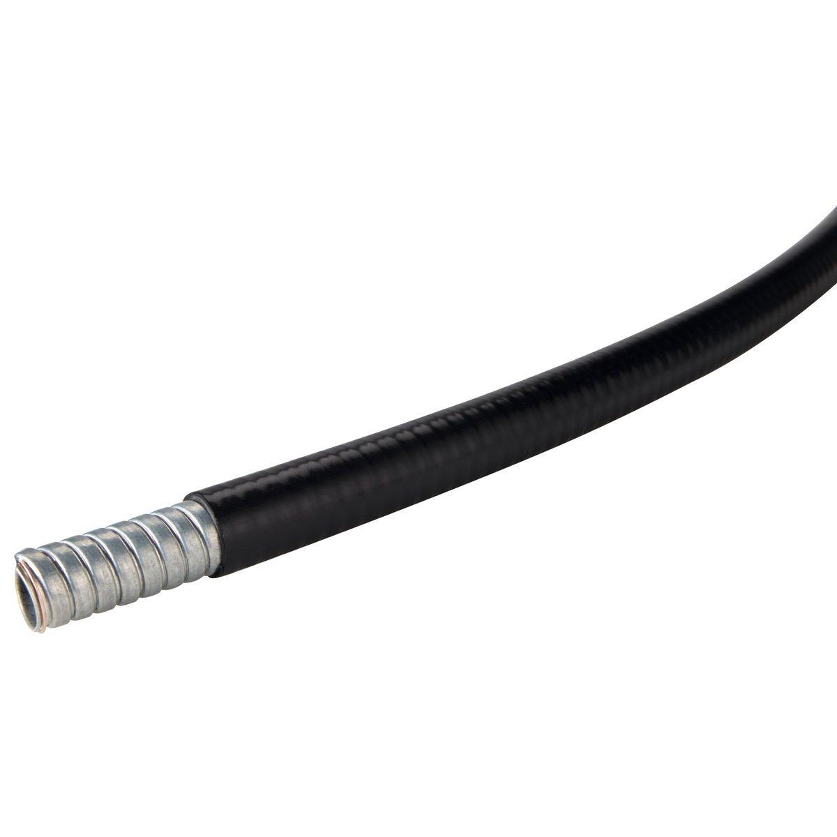 61814210, Metall-Schutzschlauch mit Mantel SILVYN® HTDL 3/4'' 21.1X26.4 BK 45M