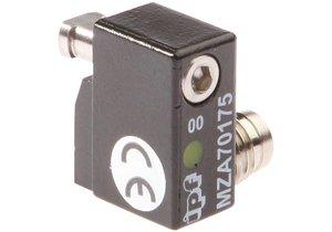 MZA70175, Sensor Magnetisch, Zylinder, 6,2mm T-Nut, 16x20x9,2mm, 10-30V DC, 1x PNP NO, M8-Steckverbinder 3polig, IP67, Zinkdruckguss, LED, 2,8mT, Einbau von obe