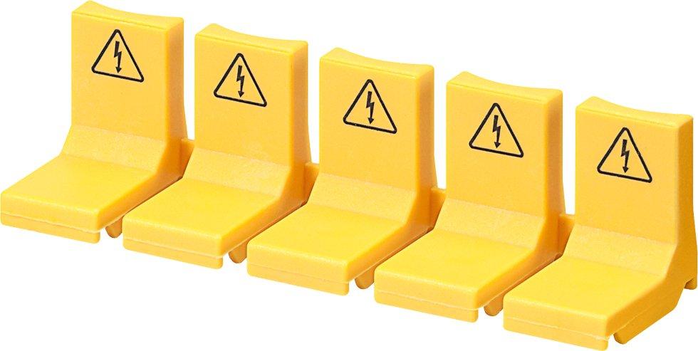5ST3655-0HG, Berührungsschutz gelb für freie Anschlüsse für Stiftsammelschienen nach UL 508