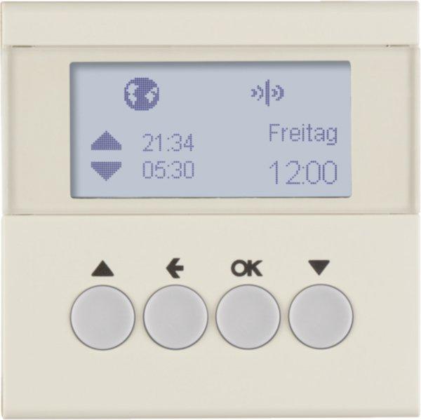 85745182, KNX-Funk Jalou-Uhr quickl S.1 weiß