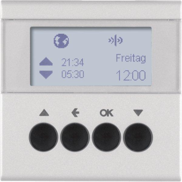 85745183, KNX-Funk Jalou-Uhr quickl B.7 alu matt