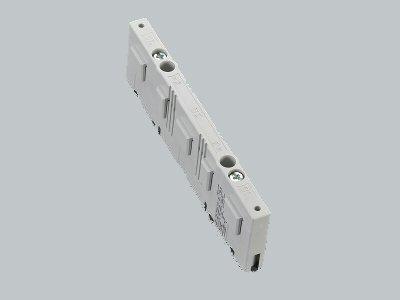 01272, Sammelschienenträger 3P+N+PE, mit Endabdeckung für Sammelschienen 3-polig 12 x 5 und 12 x 10 für Sammelschienen 5-polig, L1 - L3 &nbsp;12 x 5 und 12 x 10, N + PE 12 x 5