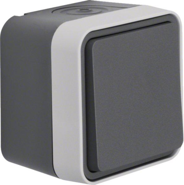 30763505, Wechselschalter AP W.1 grau LT