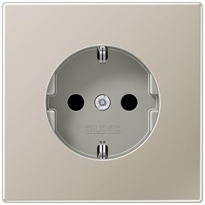 ES 1520, SCHUKO®-Steckdose, 16 A 250 V ~, Serie LS, Edelstahl