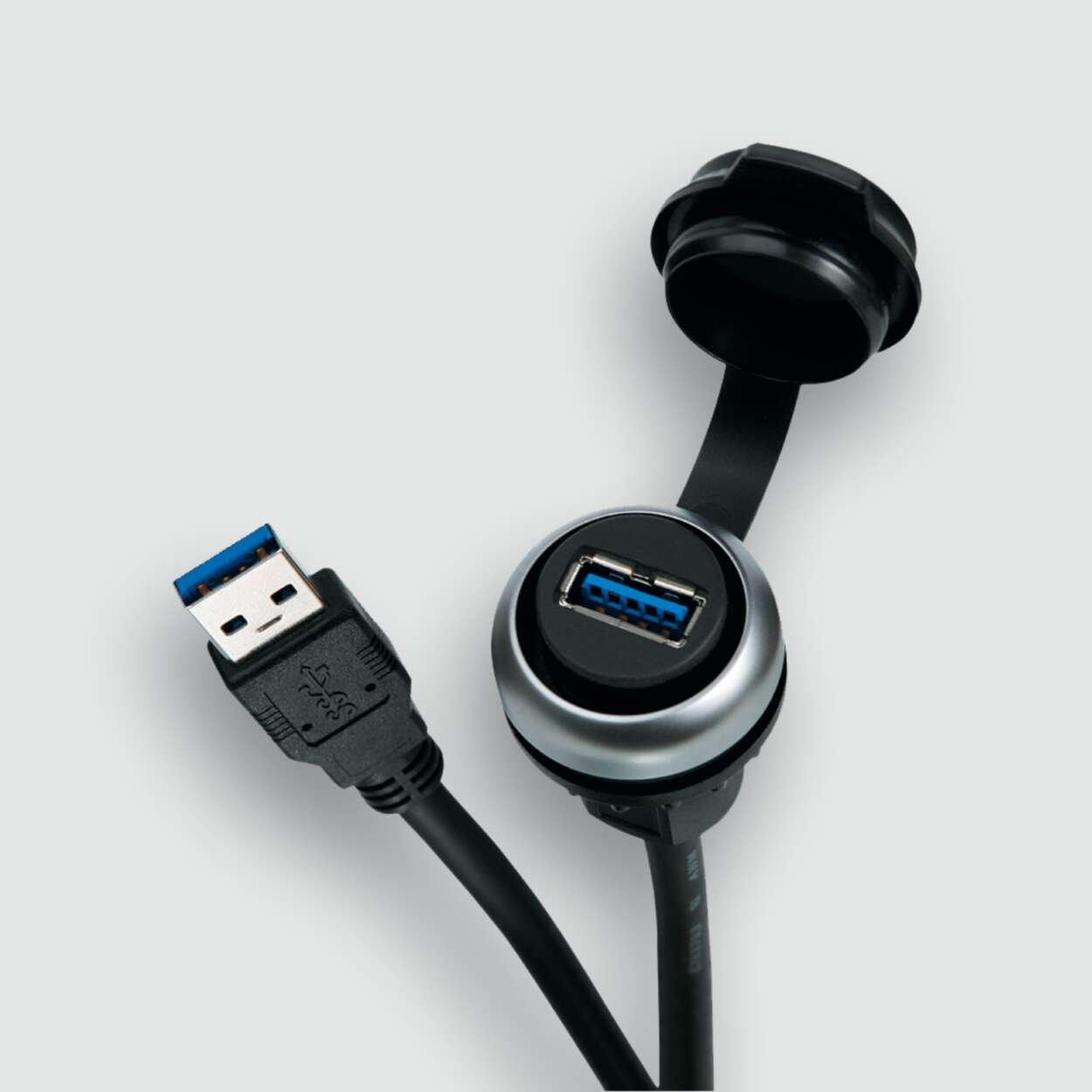 USB-3.0 A/A F/M 1,5m PVC, USB-3.0 A/A F/M 1,5m PVC
