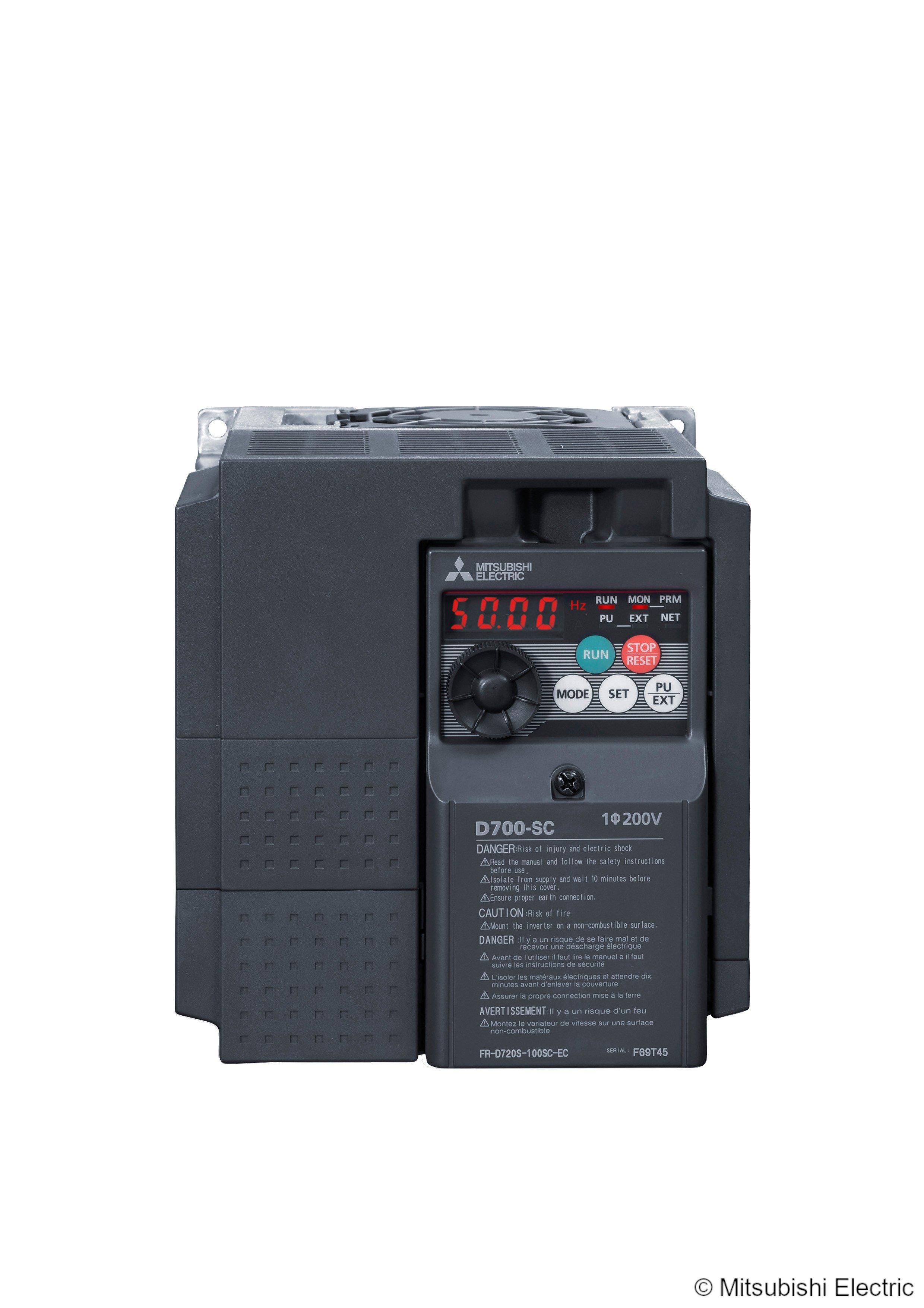 FR-D720S-100SC-EC, Umrichter; Nennleistung: 2,2kW; 1x200-240V; Nennstrom: 10A@50°C; IP20