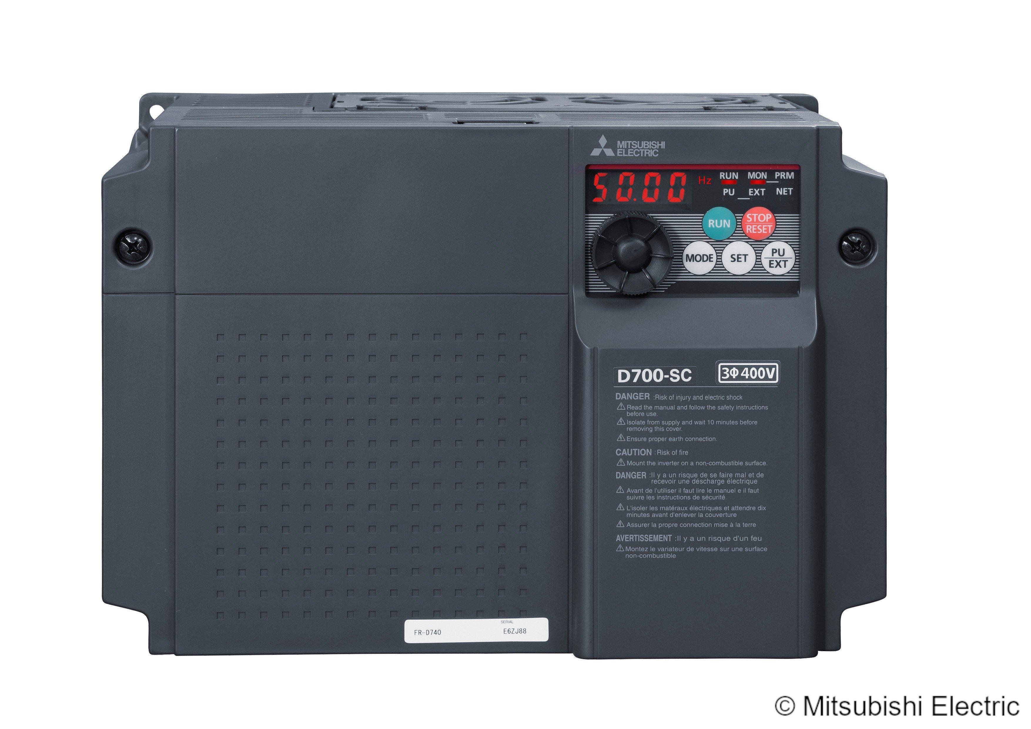 FR-D740-160SC-EC, Umrichter; Nennleistung: 7,5kW; 3x380-480V; Nennstrom: 16A@50°C; IP20
