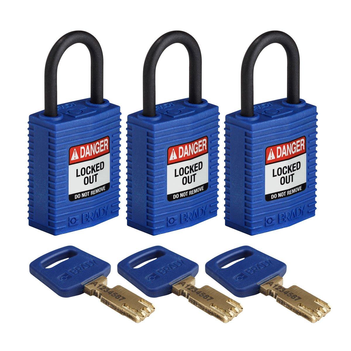 CPT-BLU-25PL-KA3PK, SafeKey-Vorhängeschlösser&nbsp;–&nbsp;kompakt
