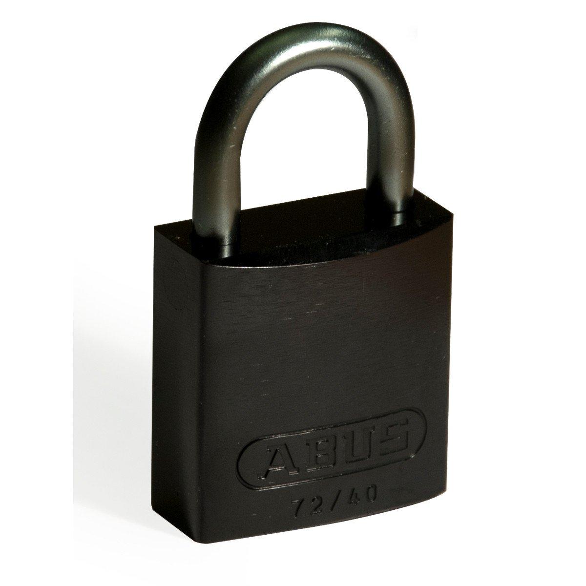 FULL ALU PADLOCKS 25MM SHA KD BLACK/6, Schlösser aus Aluminium mit einem Bügel von 25 mm - Keyed Different