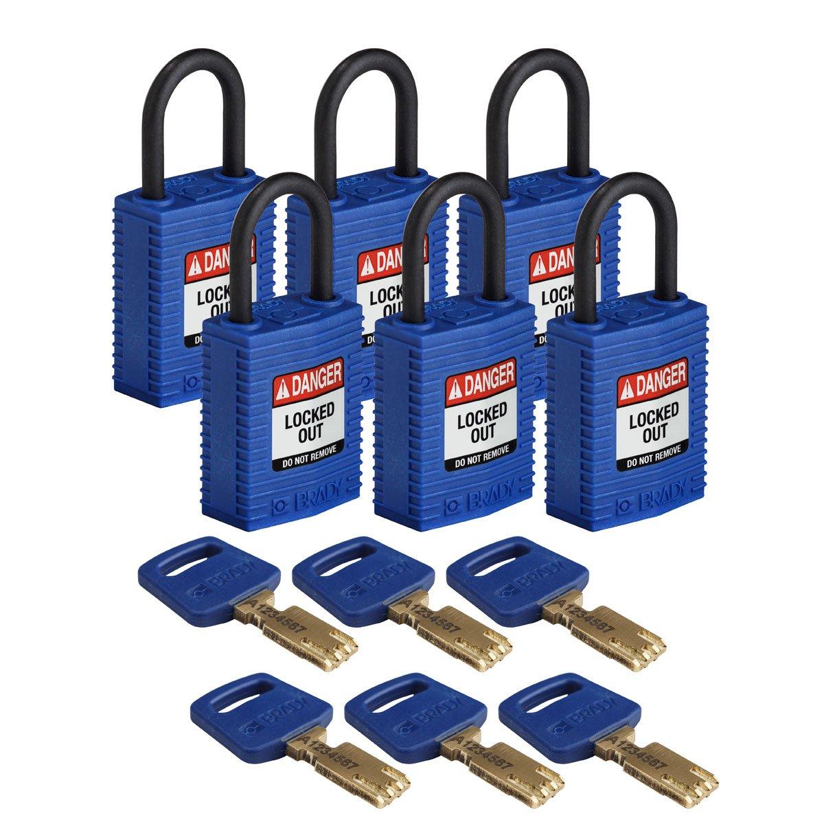 CPT-BLU-25PL-KD6PK, SafeKey-Vorhängeschlösser&nbsp;–&nbsp;kompakt