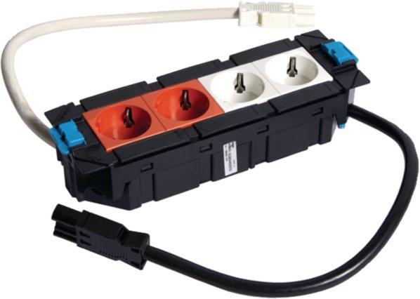 GTV2RW2ROWG325, Gerätebecher STD 2 rw 2 ro Wiel 3x2,5mm²