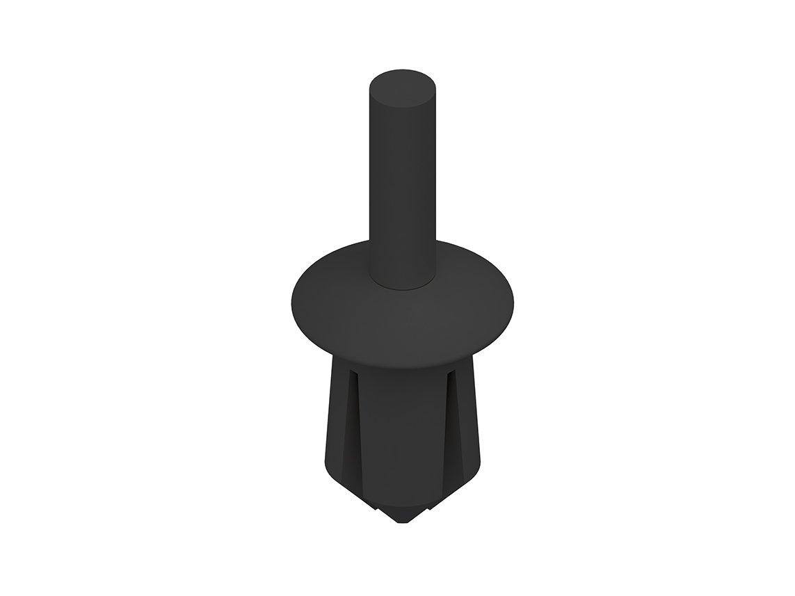 NIK5, Spreizniet, Ø 5 mm, Kunststoff, PVC-hart, Farbe schwarz