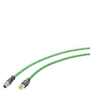 6XV1878-5TH50, IE TP Leitung,M12/RJ45,4x2,5m,X-kod.,IP65/67,Cat6A,Halogenfrei,PUR,robust