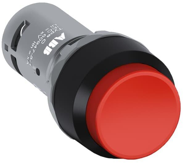 CP4-10R-11, Drucktaster, rastend, hoch, rot, 1 Schließer +1 Öffner
