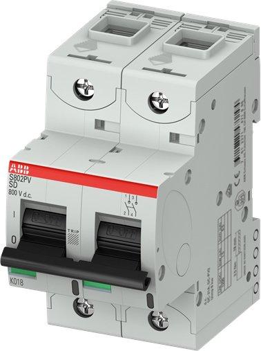S802PV-SD32, Lasttrennschalter für Photovoltaikanlagen 800 V DC, 32 A, 2-polig