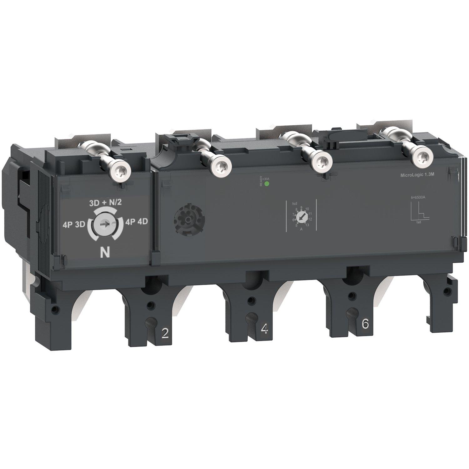 C6342D630, Elektronisches Auslösegerät MicroLogic 2.3 630A 4P4D für Leistungsschalter ComPacT NSX630