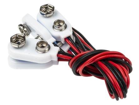 489021, RS PRO Batteriekontakt für 9 V PP3-Batterien, 1-zellig Messing Druckknopf