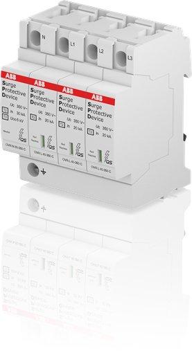 OVR T2 N3 40-350 P QS, SPD Typ 2 für 230/400 V TT/TN-S, N+3P, Imax 40kA, In 20kA, Up 1, 5kV