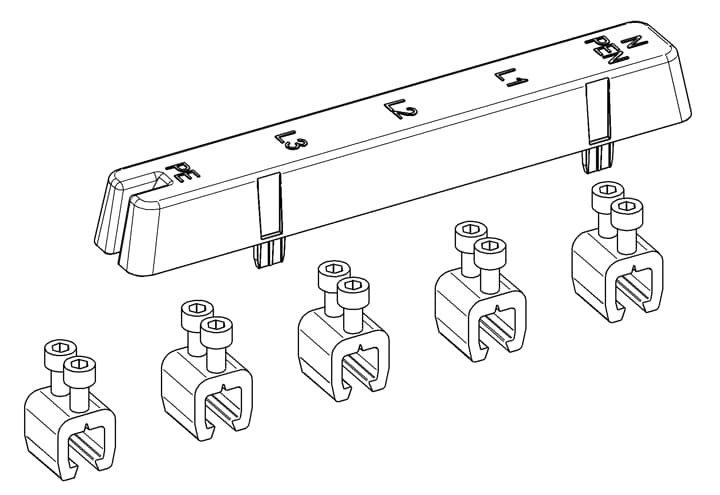 ZCV25, Sammelschienenverbinder 5p. 250A, Zubehör ComfortLine