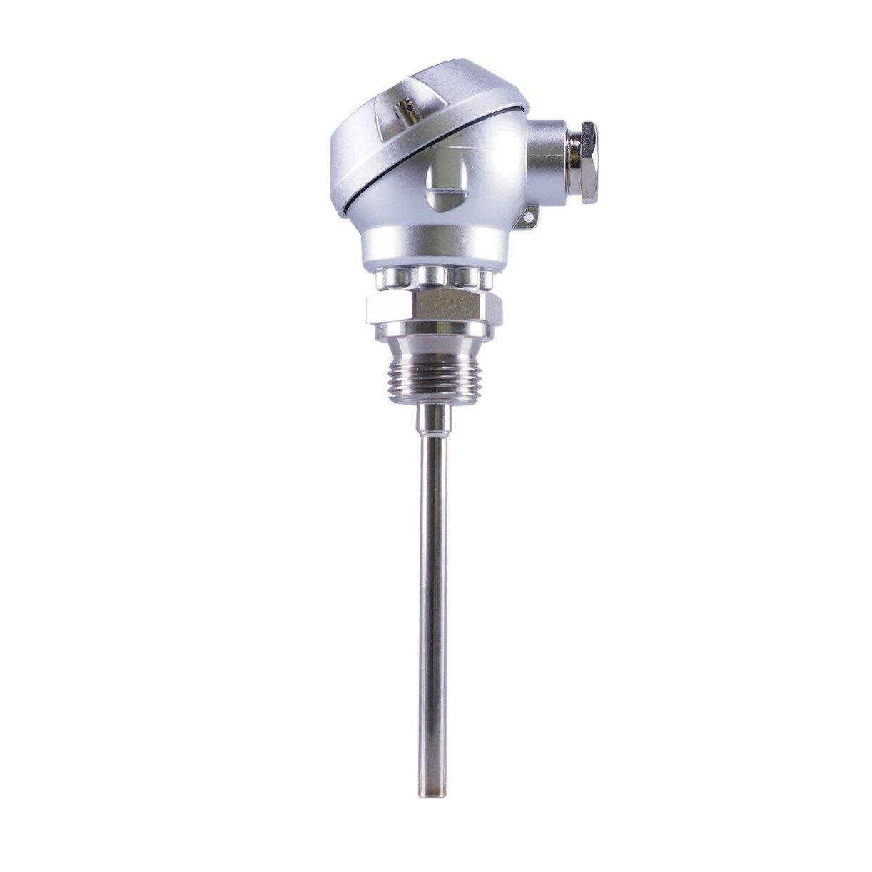 901030/10-150-1042-6-200-104/000, Thermoelement mit Anschlusskopf, 1xFe-CuNi, 6x200mm, G 1/2, -200..+600°C