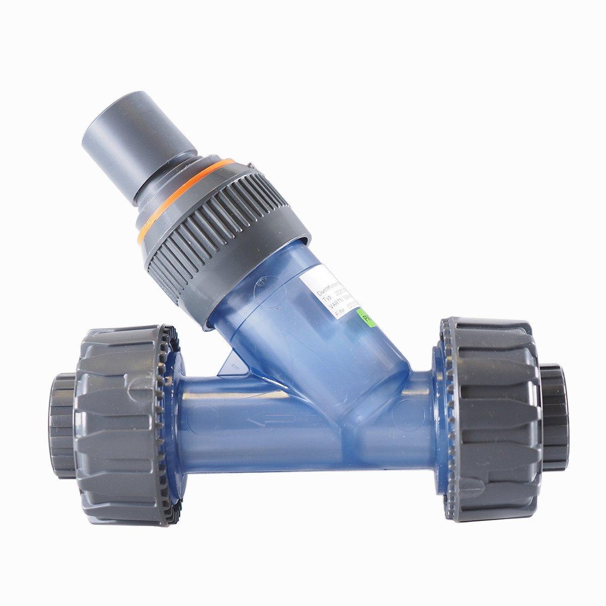 202810/01-971-86, Durchflussarmatur DN 25 mit Stoßverschraubung für einen Sensor Pg13,5 Gewinde