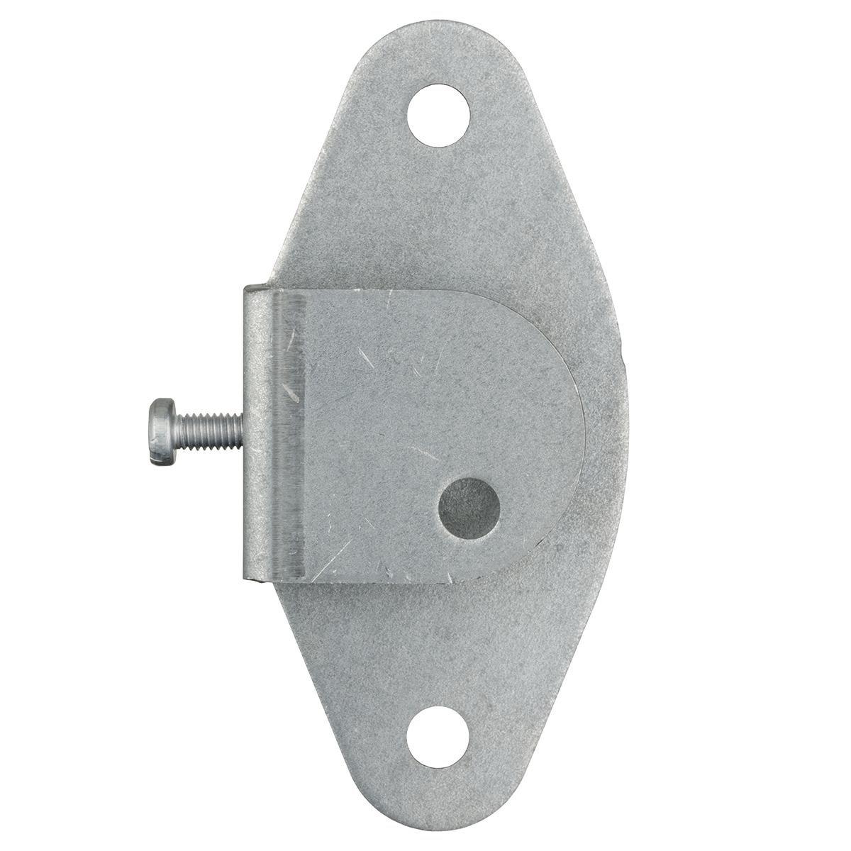 Blechflansch D 10mm St, Blechflansch aus Stahl, verzinkt, für Durchmesser 10 mm