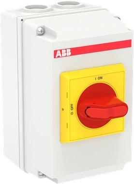 OTDCP32SA12M, DC-Lasttrennschalter 3-polig 32A mit rot gelbem Selektorgriff