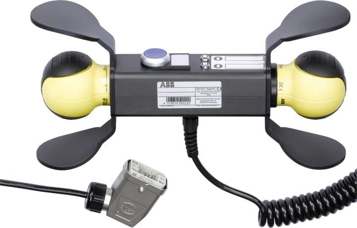 JSD-TD25P-820751, Mobile 2-Handbedieneinheit 2xSafeball, rechts mit zusätzlicher Tastfunktion