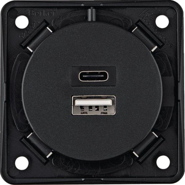 926202505, USB Lade-Std.,2f,3A, A+C, ITG, anth