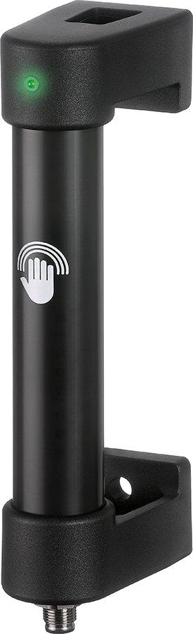 DE2.FH16-KP19S.150.84, Funktionsgriff mit kapazitivem Sensor (1 Schließer) und LED-Statusanzeige grün, 4-polig, 200 mm, Steckeranschluss M12x1