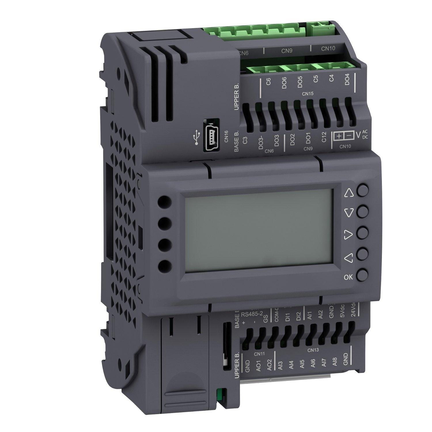 TM172ODM18R, SPS-Steuerung, Modicon M172 Optimized, Display, 18 E/A, Ethernet, Modbus, BACnet, 24 VAC/DC