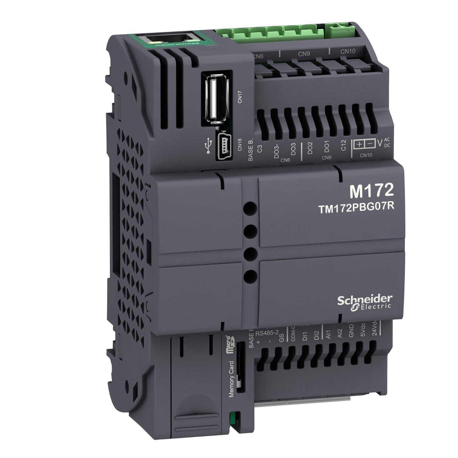 TM172PBG07R, SPS-Steuerung, Modicon M172 Performance, 7 E/A, Ethernet, Modbus, BACnet, Webvisu, 24 VAC/DC