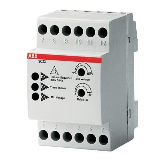 SQZ3, Phasenfolgerelais, 400 V AC dreiphasig, 50/60 Hz, 1 Wechsler