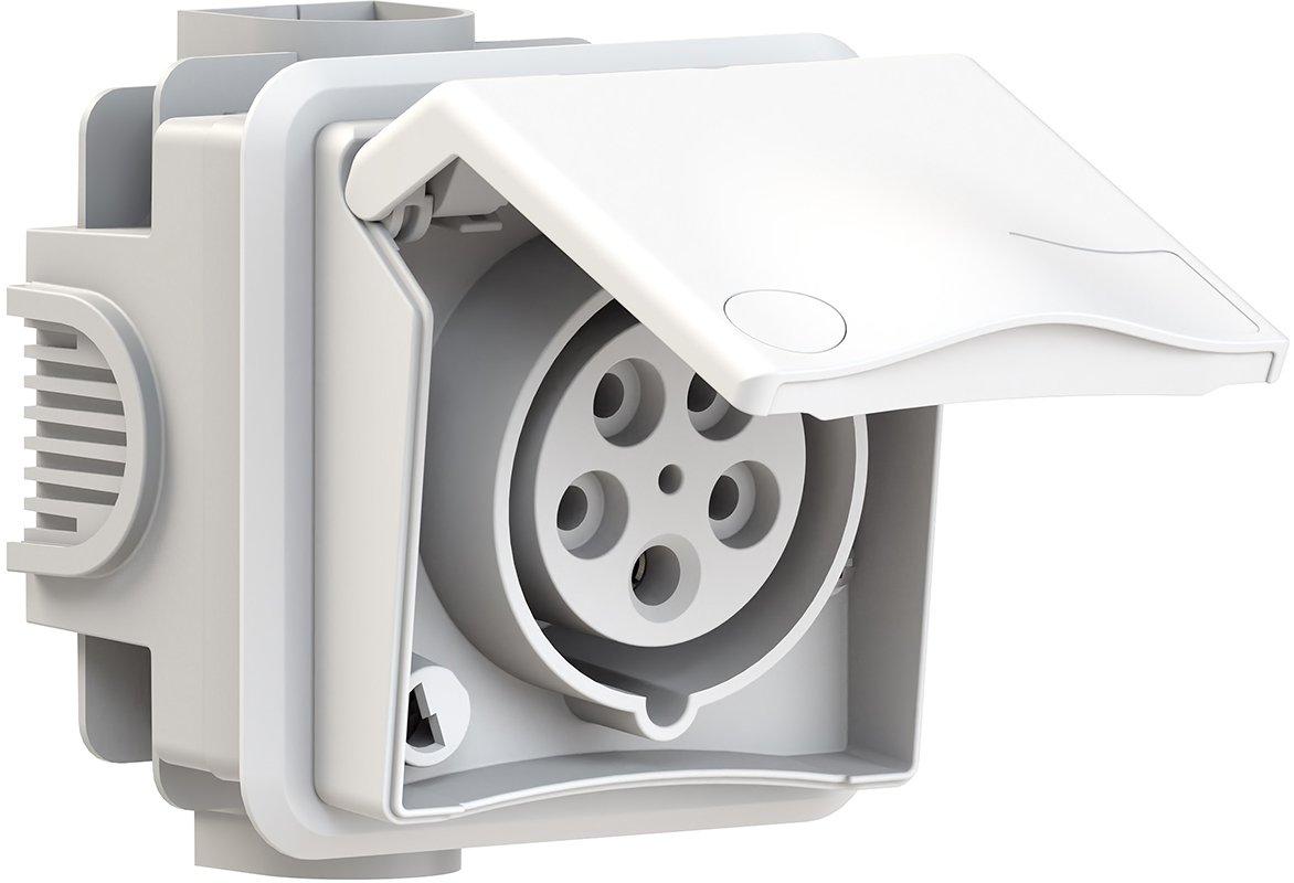 NCEEUPD16IP44.01, Unterputzsteckdose 16A 5p 400V 6h IP44