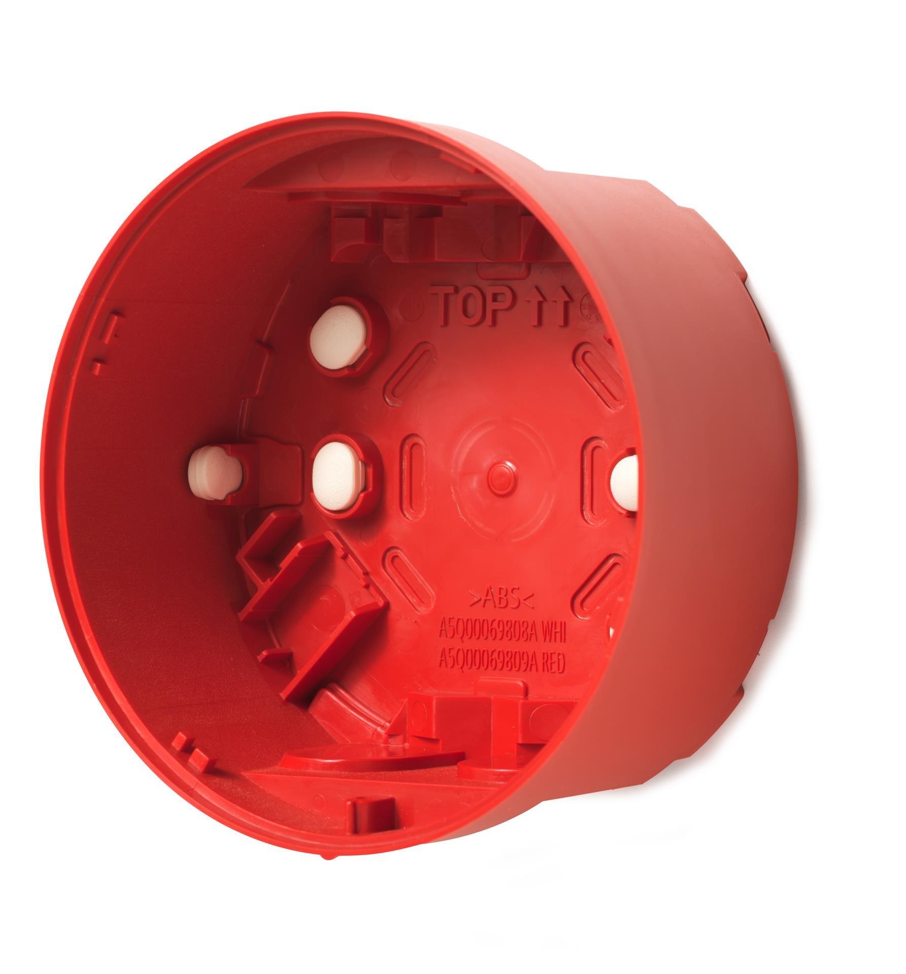 FDB227-R, Sockel tief (Wandmontage), rot