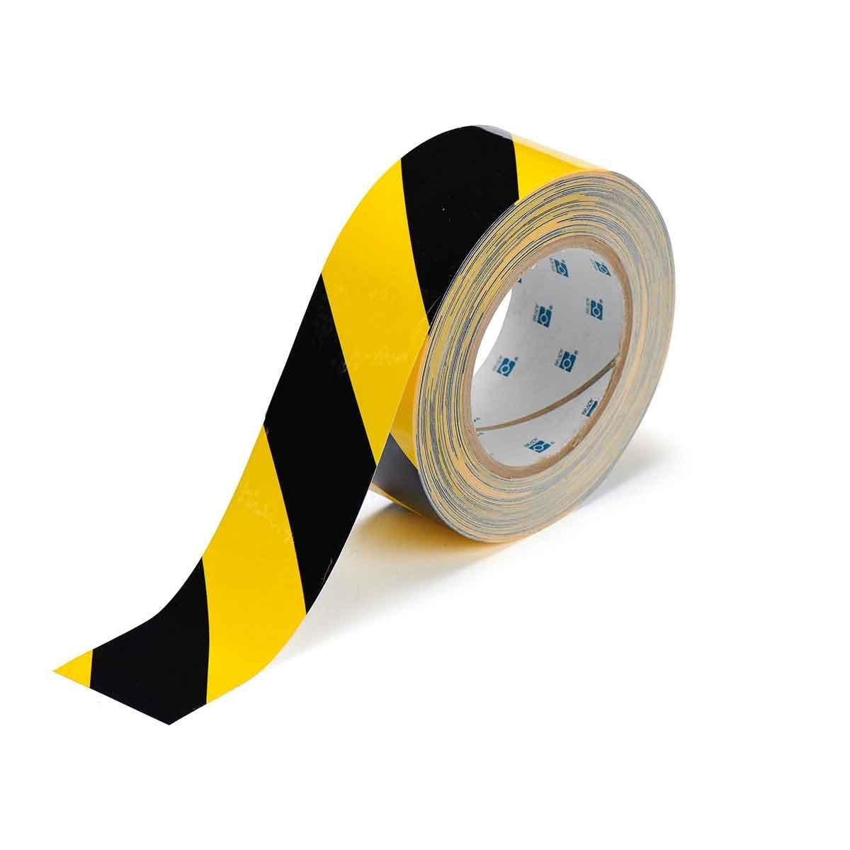 ToughStripe, Bodenmarkierung - 50,8mm  Schwarze und Gelbe Toughstripe Polyester