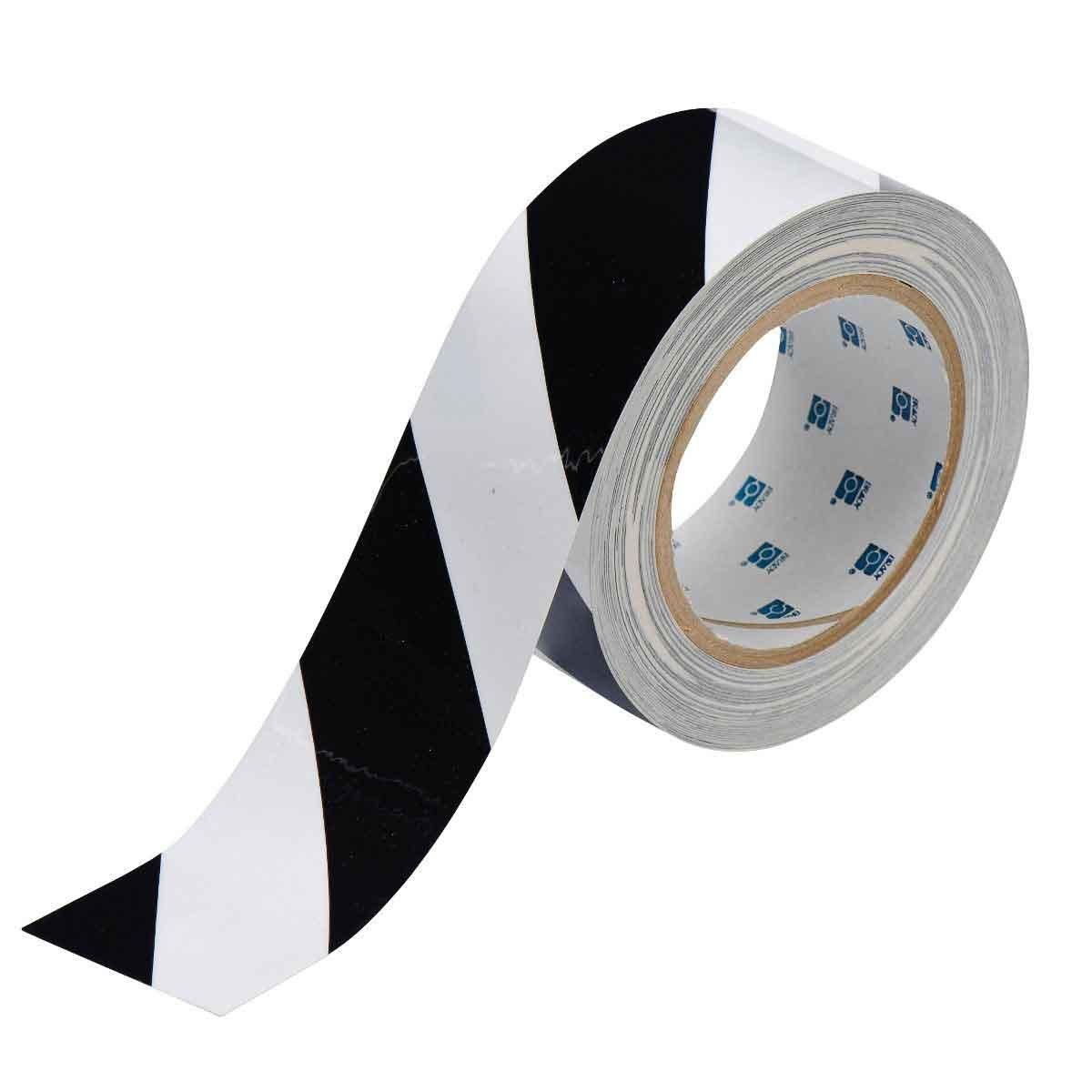 ToughStripe, Bodenmarkierung - 50,8mm  Schwarze und Weisse Toughstripe Polyester