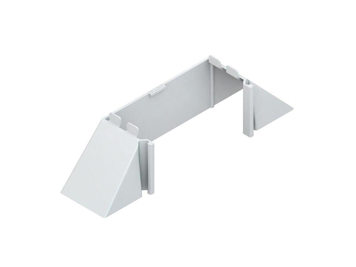 Z60230.1, Abzweigstück 90°, 60x230x330 mm, Kunststoff ABS, RAL 7030, steingrau