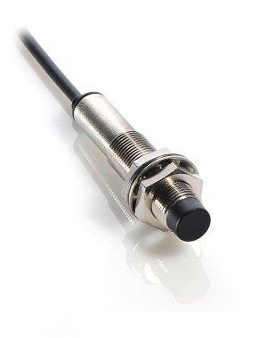 KIN-M12PS/008-KL2E, Induktiver Näherungsschalter, M12, PNP, Schließer, Kabel 2 m, Einbau nicht bündig, Schaltabstand 8 mm