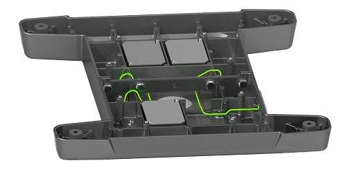 GEWICHT FÜR FLEX.BASE, flex.base Zusatzgewicht, Stahl, 2 kg, RAL 9006 weiß-aluminium, inkl. selbstformende Schrauben