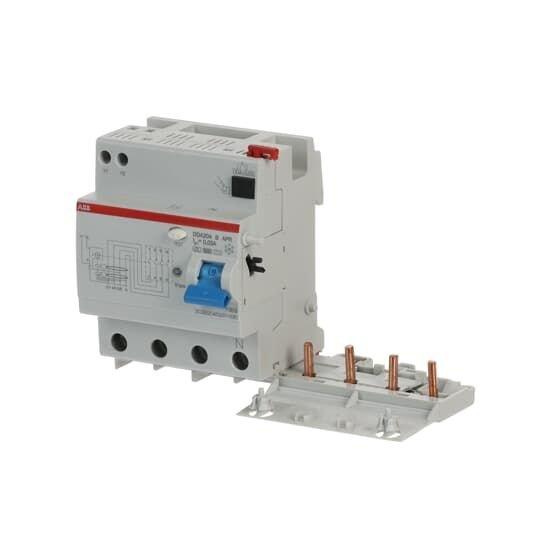 DDA204 B-63/0.03 AP-R, FI-Block für S204 4P, allstromsensitiv, 63A, 30mA