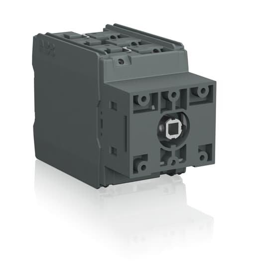 OTDC16UT6, DC-Lasttrennschalter 6-polig 16A ohne Griff UL Türmontage 3x600 V DC Dreikreis