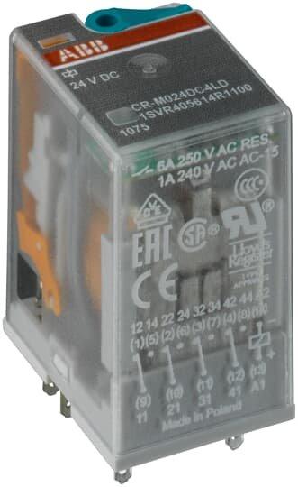 ABB 1SVR405613R9100 | CR-M220DC4L, Steckbares Interface-Relais 4We, A1 ...
