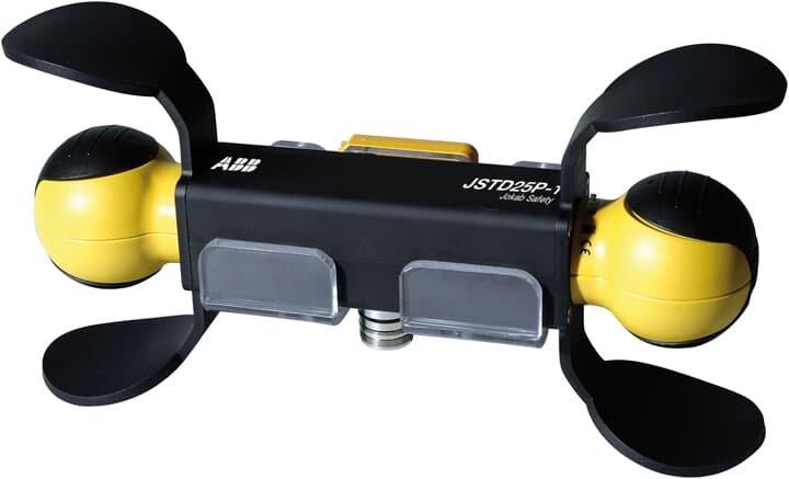 JSTD25P-1, Mobile 2-Handbedieneinheit 2x Safeball, EVA, Stiftstecker M23/9-polig, IP40