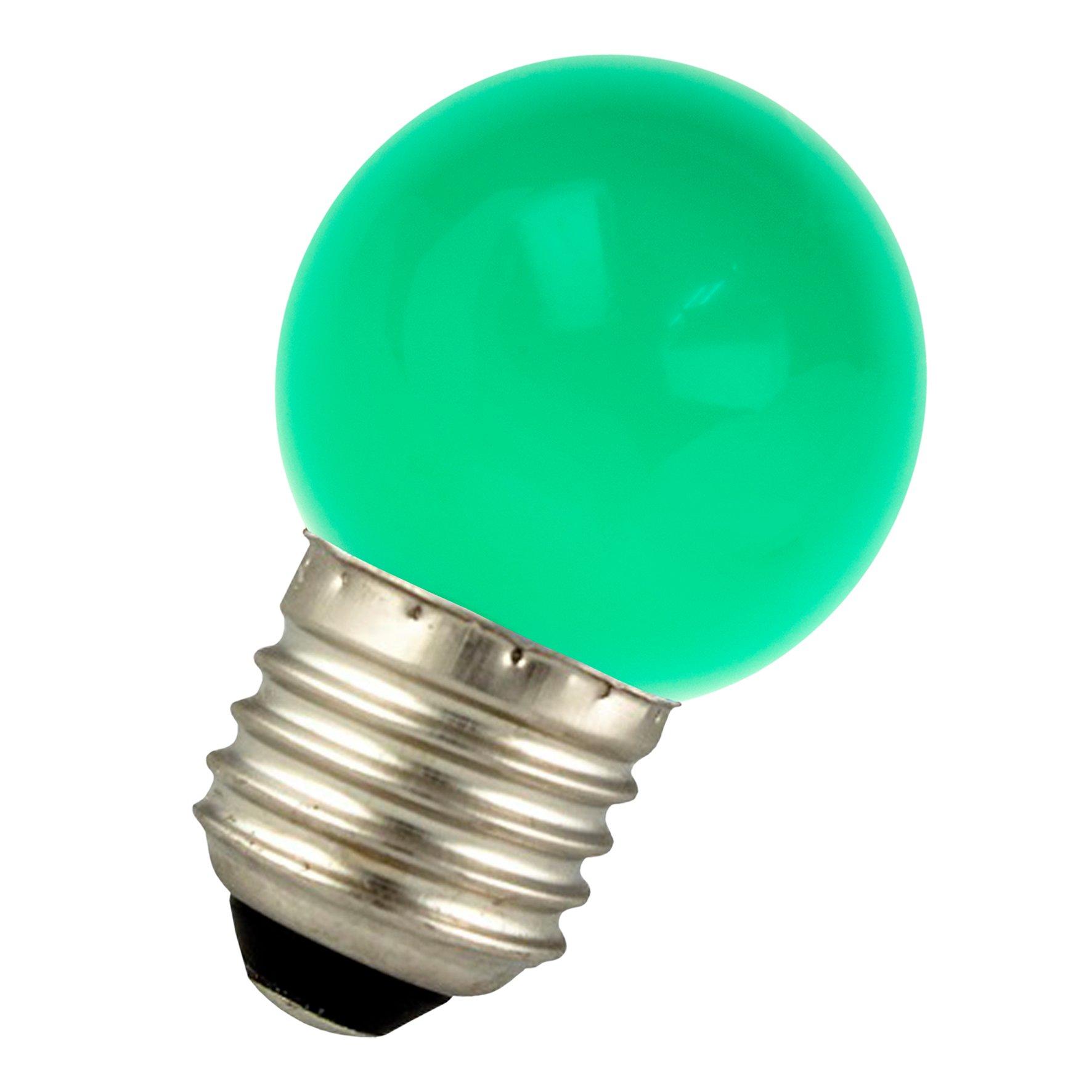 80100035281, LED Party G45 E27 1W Grün